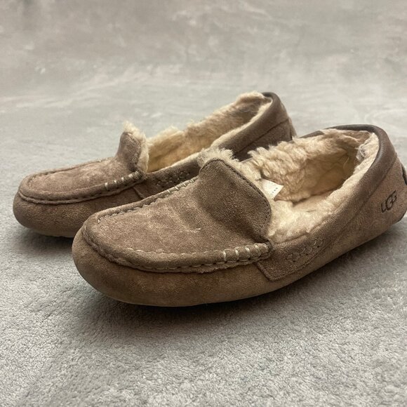 UGG Ansley Moccasin Slippers Women’s Size 8 Gray - Picture 1 of 7